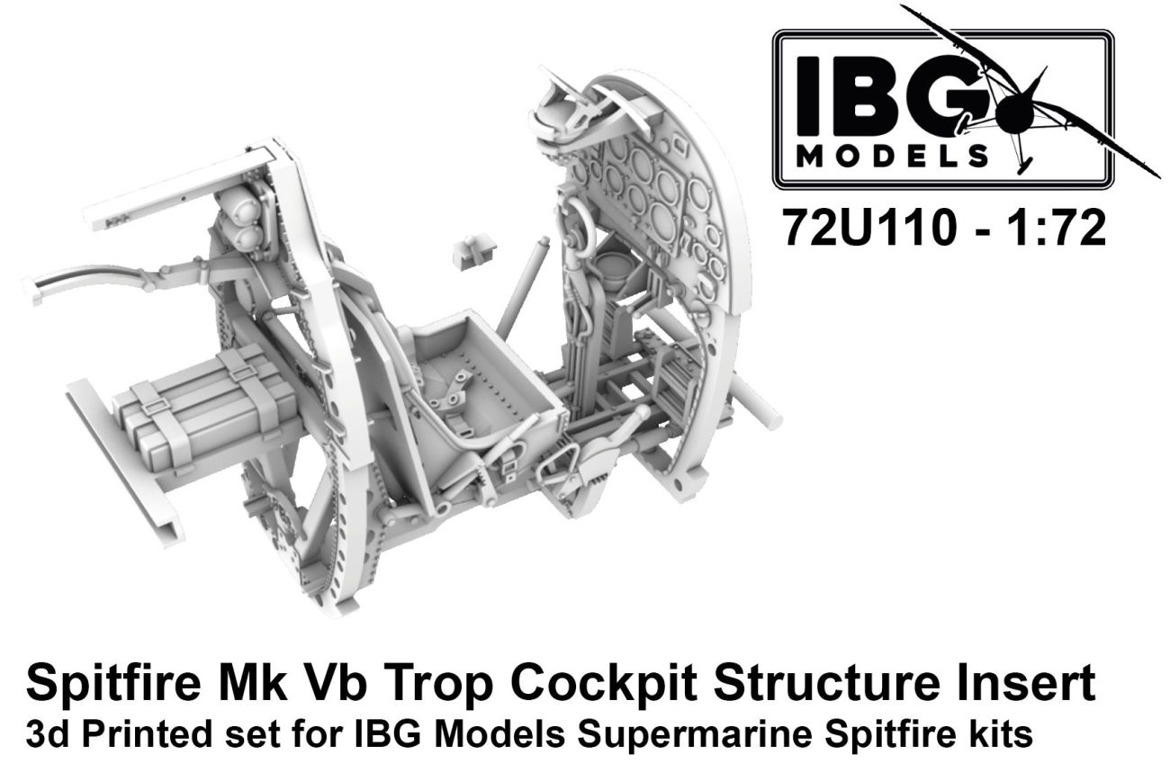 1:72 Spitfire Mk.Vb Trop Cockpit Structure Insert