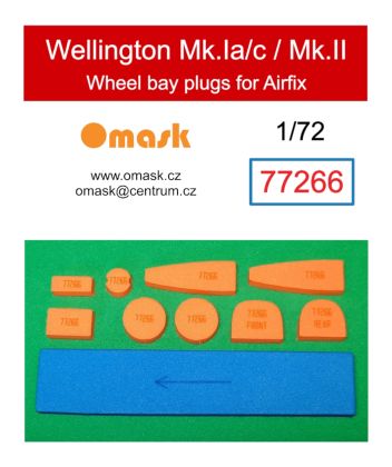 1:72 Wellington Mk.Ia/c / Mk.II wheel bay plugs (for Airfix)