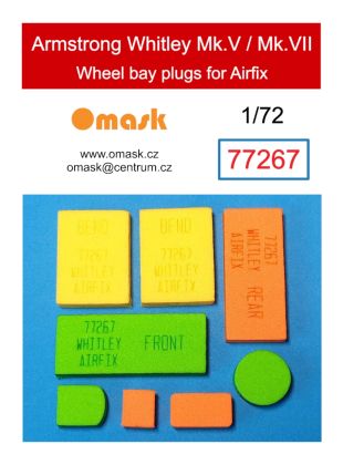 1:72 Armstrong Whitley Mk.V / Mk.VII wheel bay plugs (for Airfix)
