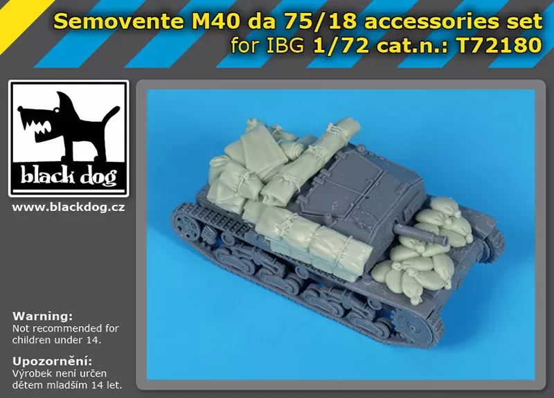 1:72 Semovente M 40 da 75/18 accessories set for IBG