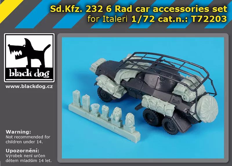 1:72 Sd.Kfz. 232 (6 Rad)- Accessories Set (for Italeri Kits)