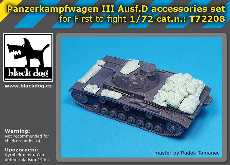 1:72 Panzerkampfwagen III Ausf.D - Accessories Set (for First to Fight Kits)