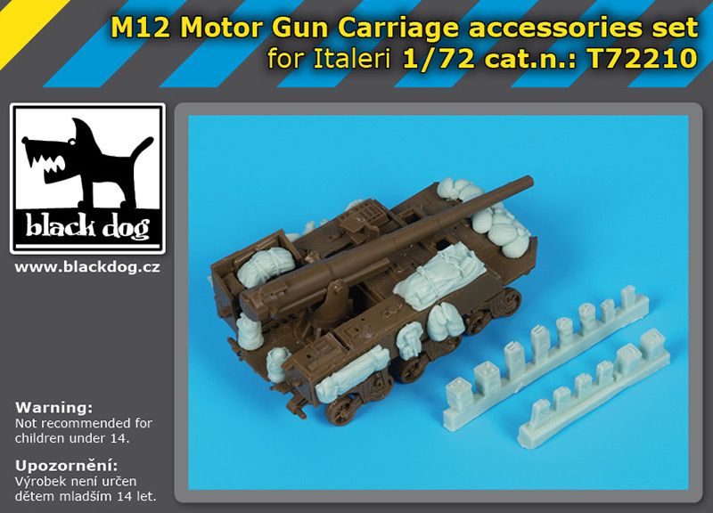 1:72 US M12 Motor Gun Carriage - Accessories Set (for Italeri Kits)