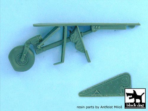 1:32 Focke-Wulf FW 190 D-9 tail wheel for Hasegawa kits, 7 resin parts