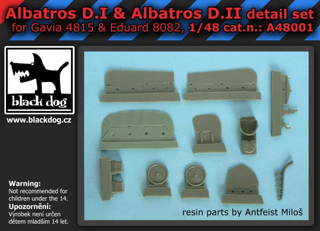 1:48 Albatros D.I & D.II detail set for Gavia 4815 & Eduard 8082