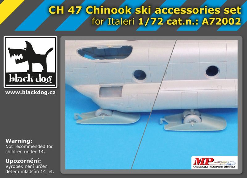 1:72 CH-47 Chinook ski accessories set for Italeri