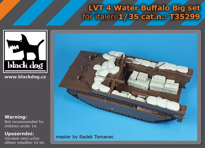 1:35 LVT-4 Water Buffalo accessories set big set for Italeri