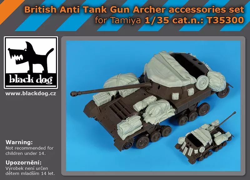 1:35 British anti tankgun Archer accessories set for Tamiya
