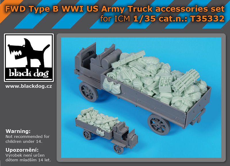 1:35 FWD Type B WWI US Army Truck - Accessories Set (for ICM Kits)