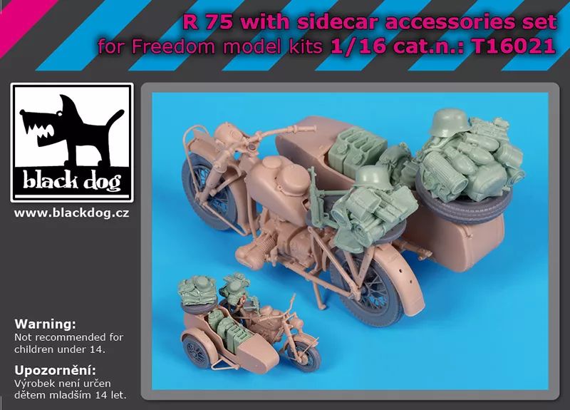 1:35 BMW R75 with Sidecar - Accessories Set (for Freedom Model Kits)