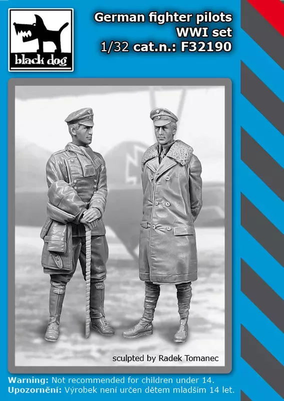 1:32 German fighter pilots WW I set
