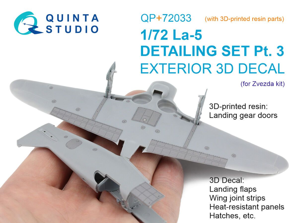 1:72 La-5 - Detailing Set Part 3 with 3-Printed Parts (for Zvezda Kits)
