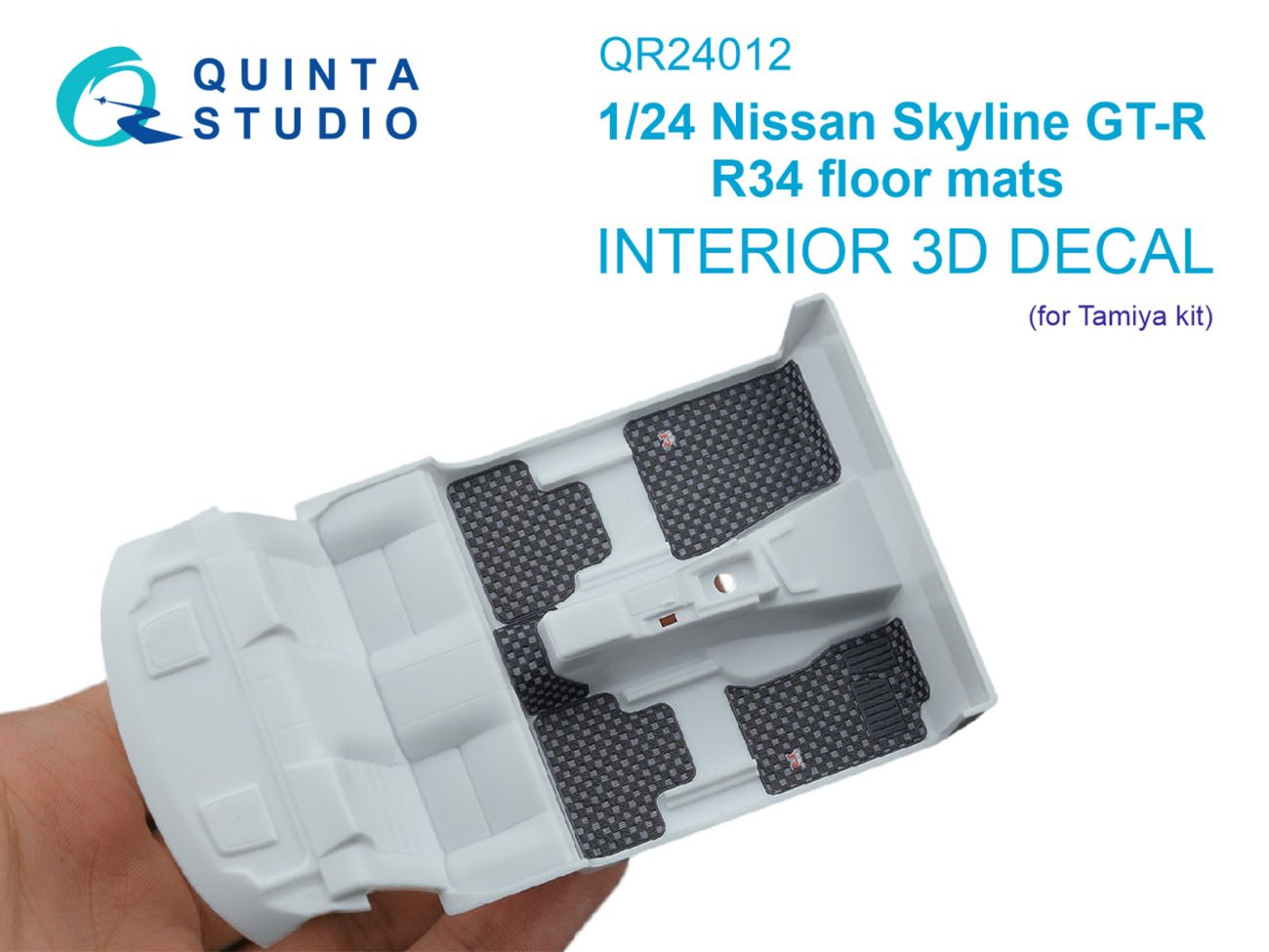 1:24 Nissan Skyline GT-R R34 floor mats (Tamiya)