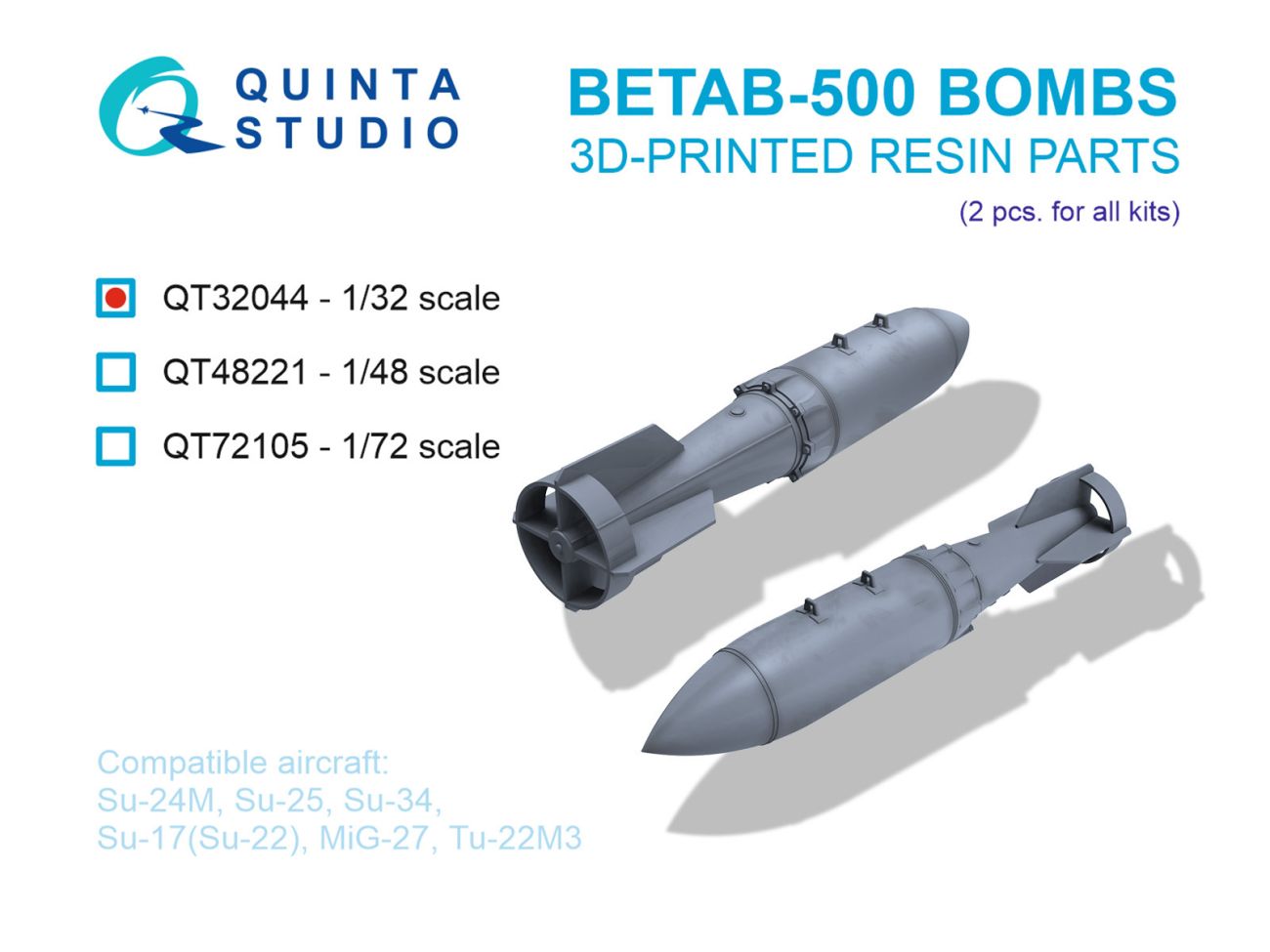 1:32 BETAB-500 Bombs, 2 pcs (for all kits)
