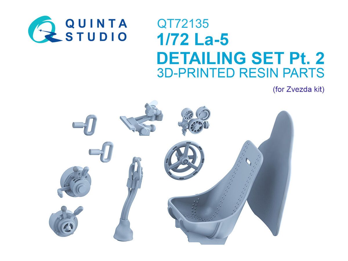 1:72 La-5 - Detailing Set Part 2 (for Zvezda Kits / 3D-Printed)