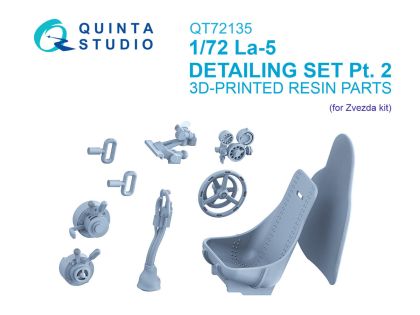 1:72 La-5 - Detailing Set Part 2 (for Zvezda Kits / 3D-Printed)