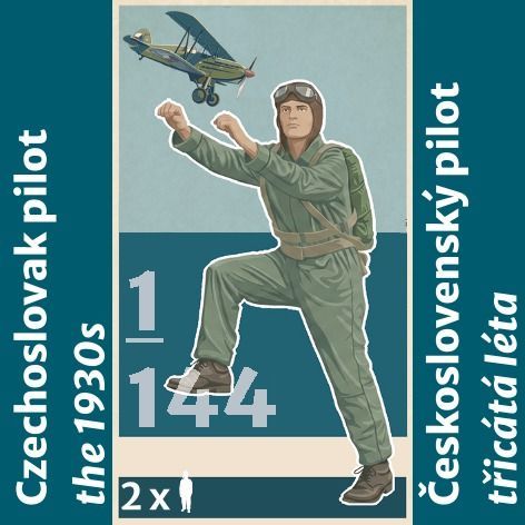 1:144 Československý pilot 30. léta