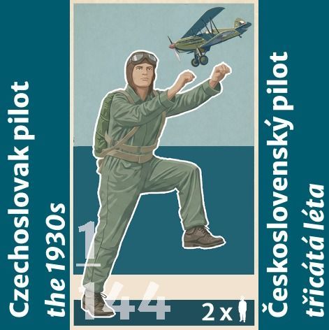 1:144 Československý pilot 30. léta