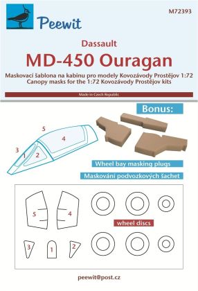 1:72 Dasault MD-450 Ouragan (Kovozávody Prostějov)