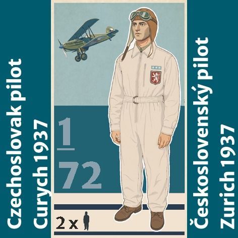 1:72 Československý pilot 30. léta