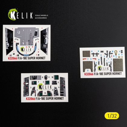 1:32 F/A-18 E Super Hornet - Interior 3D Decals (for Trumpeter Kits)