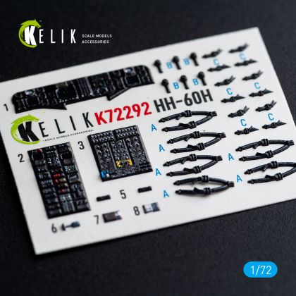 1:72 Sikorsky HH-60H Rescue Hawk - Interior 3D Decals (for Hobby Boss Kits)