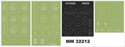 1:32 Macchi C.200 Saetta - Maxi Paint Mask Set (for Italeri Kits)