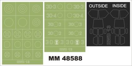 1:48 RWD-13 - Maxi Paint Mask Set (for Answer Kits)