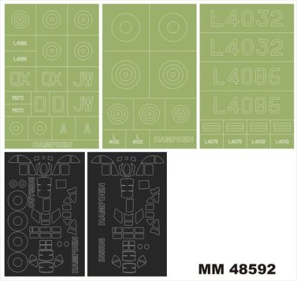 1:48 Handley Page HP.52 Hampden B.Mk.1 - Maxi Paint Mask Set (for ICM Kits)