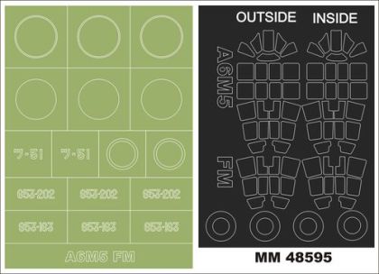 1:48 Mitsubishi A6M5a Zero - Maxi Paint Mask Set (for FineMolds Kits)