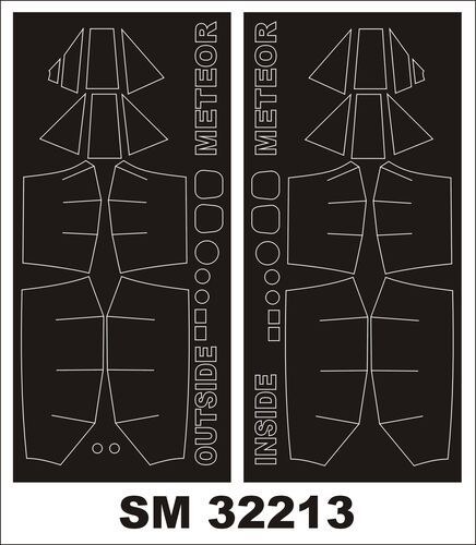 1:32 Gloster Meteor F.8 / FR.9 - Mini Paint Mask Set (for Revell Kits)