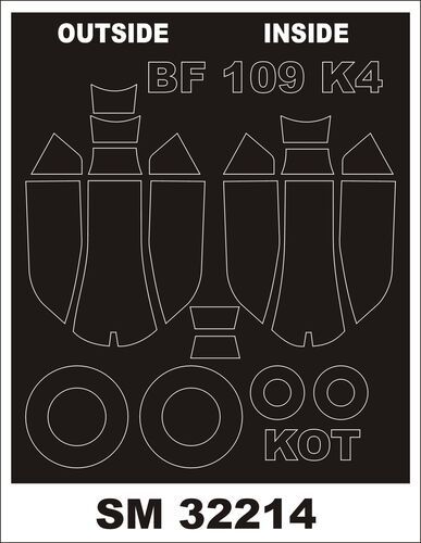 1:32 Bf-109 K-4 - Mini Mask Set (for Kotare Kits)