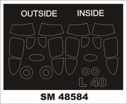 1:48 Orlican L-40 Meta Sokol - Mini Paint Mask Set (for Kovozavody Prostejov Kits)