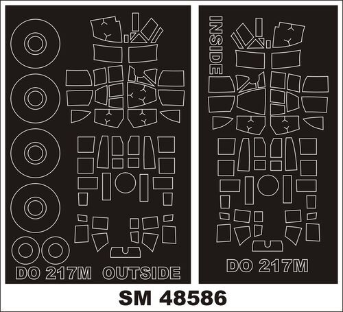 1:48 Dornier Do-217 M-1 - Mini Paint Mask Set (for ICM Kits)