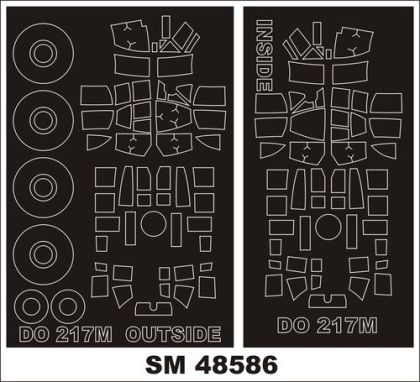 1:48 Dornier Do-217 M-1 - Mini Paint Mask Set (for ICM Kits)