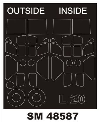 1:48 L-20A / U-6A Beaver - Mini Paint Mask Set (for Dora Wings Kits)