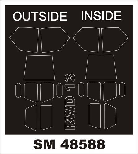 1:48 RWD-13 - Mini Paint Mask Set (for Answer Kits)