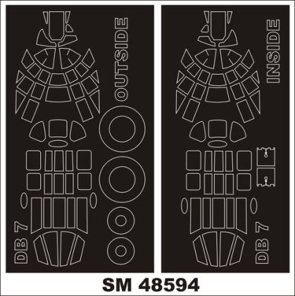 1:48 Douglas DB-7B Boston III - Mini Paint Mask Set (for HKM Kits)