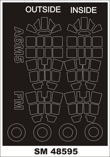 1:48 Mitsubishi A6M5a Zero - Mini Paint Mask Set (for FineMolds Kits)