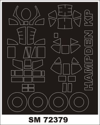 1:72 Handley Page Hampden Mk.I - Mini Paint Mask Set (for Kovozavody Prostejov Kits)