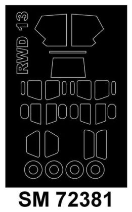 1:72 RWD-13 S/ST - Mini Paint Mask Set (for RS Models Kits)