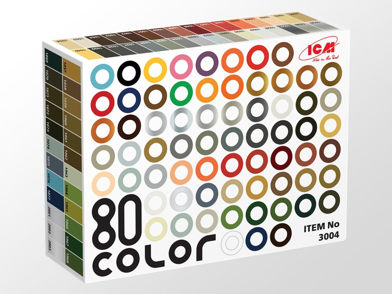 80 Colours paint set (77 color + 3 varnishes)