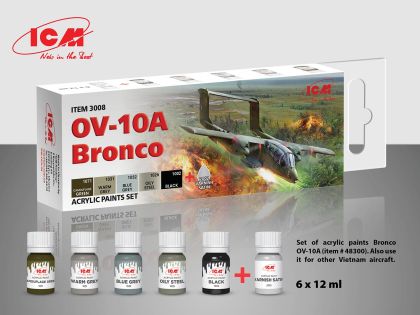 OV-10D Bronco (and other Vietnam aircraft) Acrylic paint set