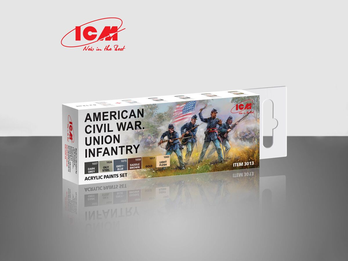 American Civil War Union Infantry Acrylic Paints Set