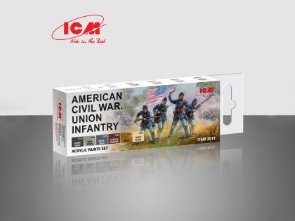 American Civil War Union Infantry Acrylic Paints Set