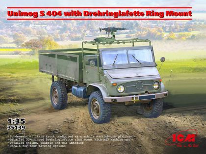 1:35 Unimog S 404 with Drehringlafette Ring Mount