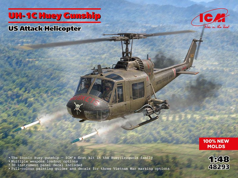 1:48 Bell UH-1C Huey Gunship