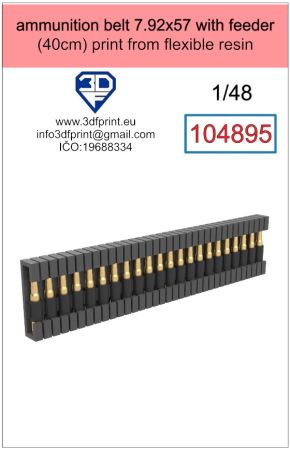1:48 ammunition belt 7.92x57 with feeder