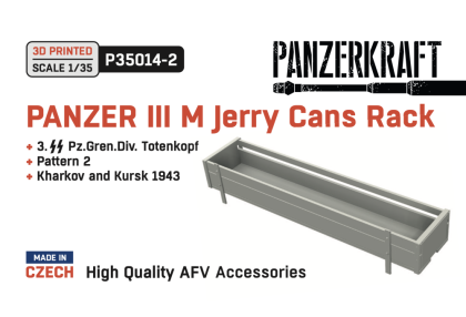 1:35 Panzer III M jerry cans rack, 3 SS Pz.Gren.Div. Totenkopf, pattern 2, Kharkov and Kursk 1943