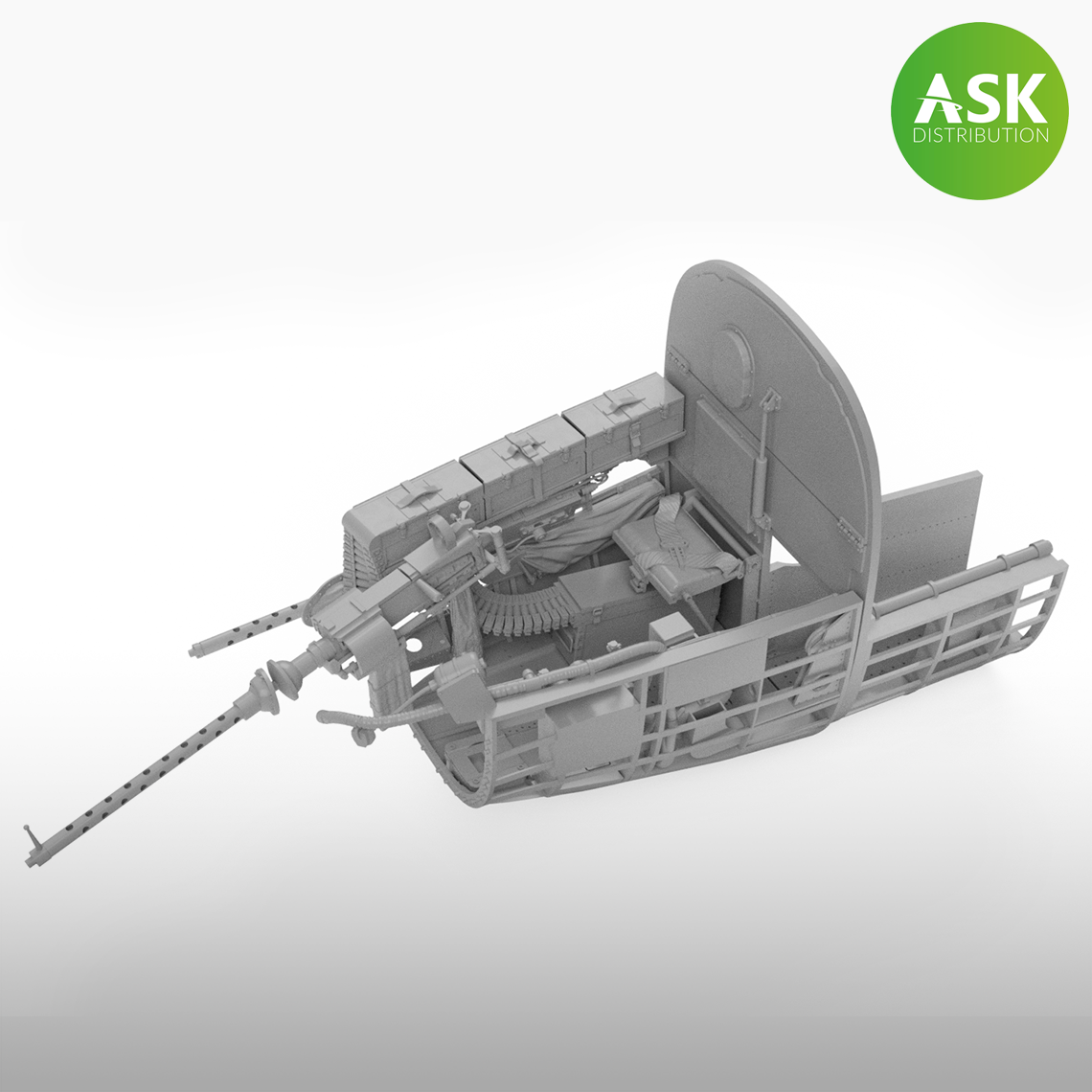 1:48 B-25J Mitchell - glass nose bombardier´s compartment set for HK Model, Cat.no. 200-A48077